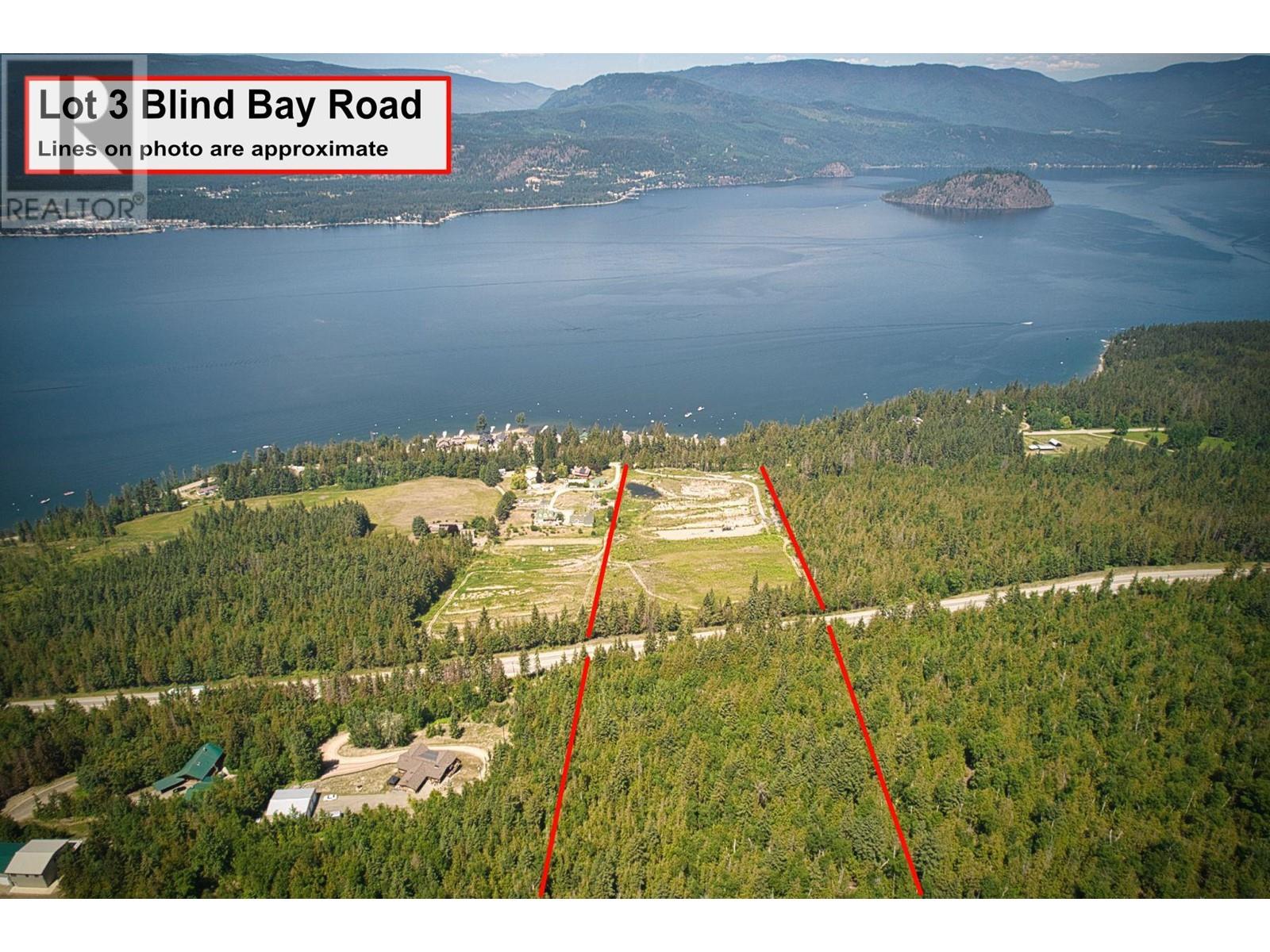 <h3>$999,000</h3><p>Lot 3 Blind Bay Road, Blind Bay, British Columbia</p>